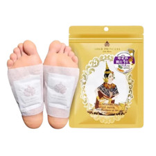 Detoxification Thai Herbal Foot Patch Sleeping Relax Relieves Pain Gold Princess