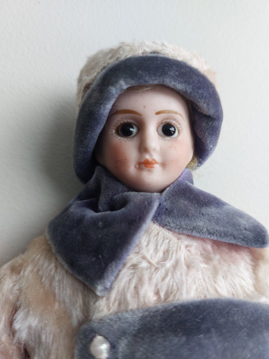 Poupée Mignonnette Jules Verlingue - Porcelaine Biscuit - 17 Cm - Années 1900