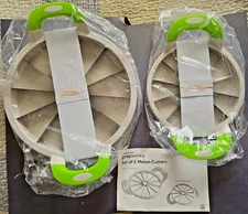 Two szs PROGRESSIVE MELON CUTTERS/WEDGERS/CORERS watermelon to pineapple to cake