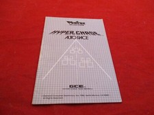 Hyper Chase Vetrex Arcade System Instruction Manual Booklet ONLY J1