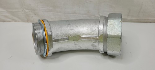 NEW Eaton Crouse-Hinds 4" Threaded Conduit Connector 45° LT40045 Liquid Tight - Picture 2 of 7