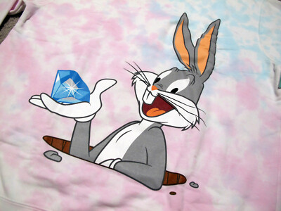 Diamond Supply Co x Looney Tunes Bugs Bunny men's tie dye crewneck