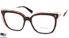 NEW VALENTINO VA 3021 5087 HAVANA /TRANSPARENT EYEGLASSES 51-17-140 B42mm Italy