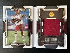 Dyami Brown 2021 Panini Playbook Freshman Booklet Rookie RC Jersey Patch /175 SP
