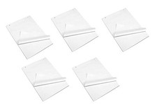 Image of Flipchart A1 Paper Pad 5 Pack 40 Sheets Plain Perforated Bleed Proof for Easels