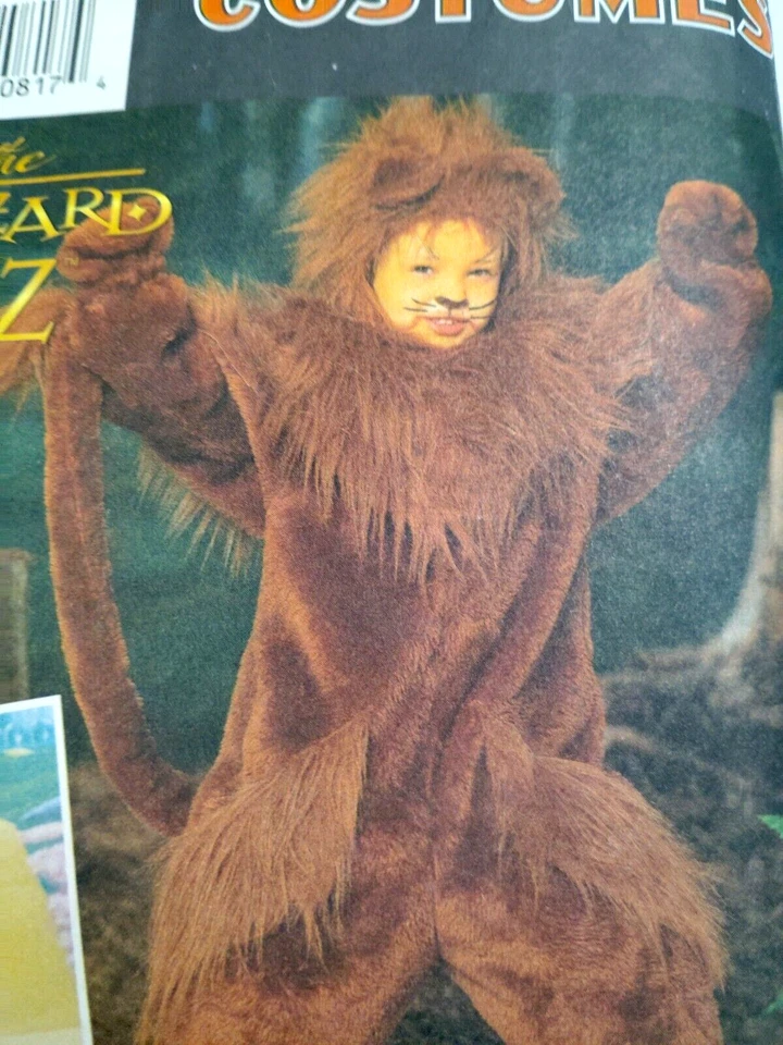 Lion Kids Childs 3-8 Costume Simplicity 7825 Sewing Pattern Wizard Of Oz Suit - Image 3 of 4