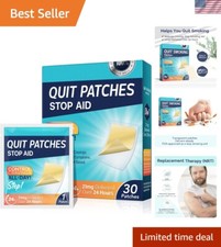 30 Water-Resistant Nicotine Patches   Step 1 for Smoking Cessation Support
