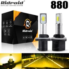 For Chevy Tahoe 2000-2006 High Power Bright Yellow 880 LED Fog Light Bulbs 3000K