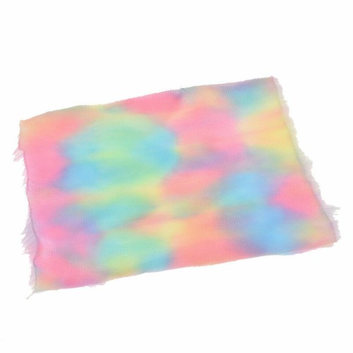 Rainbow Faux Fur Fabric Sheet Flocking Synthetic Clothing Bag Sewing DIY Craft - Picture 3 of 7