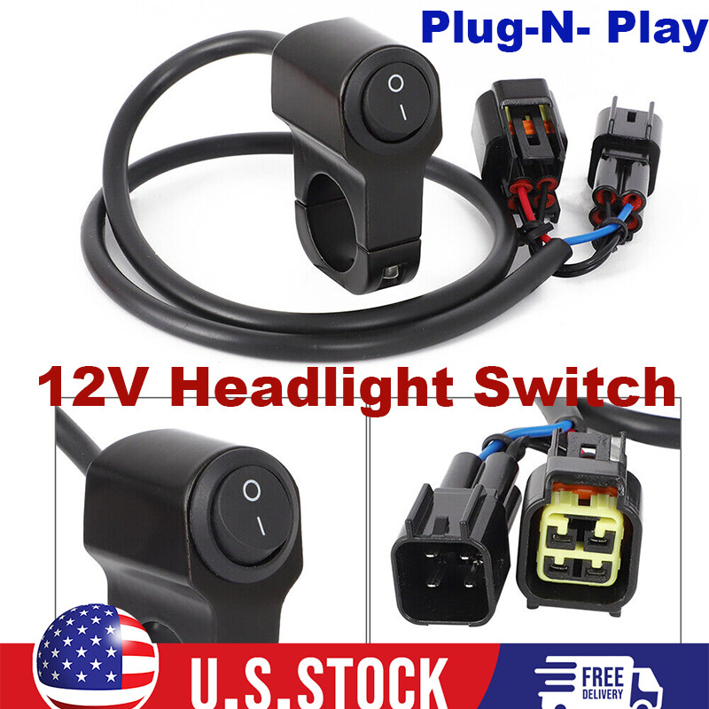 12V Headlight Switch For Sur Ron Ultra Bee 2023 Off Road E-Bike Plug-N- Play US