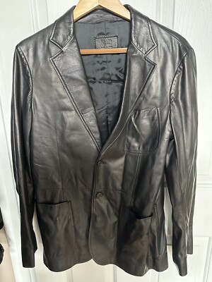 レア　05ss archive prada leather jacket Prada Leather Jacket | Saks Fifth Avenue