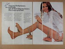 1971 Sears Cling-alon Thi-Top Pantyhose woman legs photo vintage print Ad