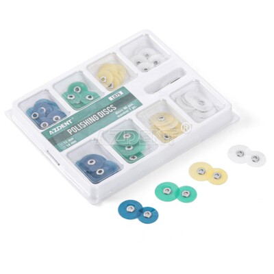 Kit De 10 Disques De Finition Et Polissage Pour Composite Dentaire - Diam. 12/14mm Avec Mandrin - Neuf
