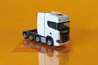 Herpa 308601-004 Scania CS20 Hd Schwerlast-Zgm 8X4 Weiß 1:87 Neu