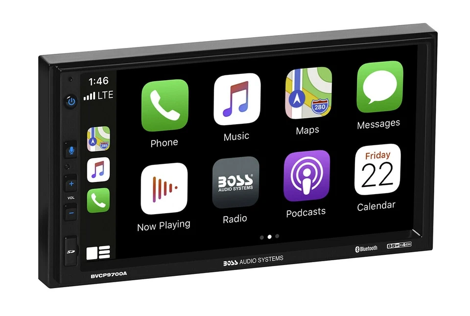 BOSS BVCP9700A Double 2 DIN 7" Car Stereo Apple Carplay Android Auto Bluetooth - Image 2 of 4