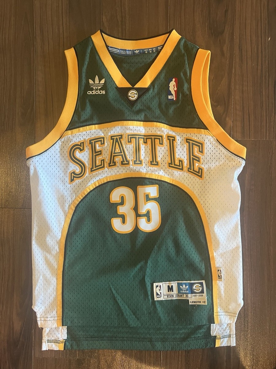 SEATTLE SUPERSONICS DURANT 35番 ジャージ Kevin Durant Seattle Super Sonics Adidas Jersey #35 Youth