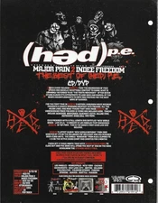 HED P.E. pe  Rare VINTAGE 2010 PROMO TRADE AD Poster of Major CD MINT 8.5x11 USA