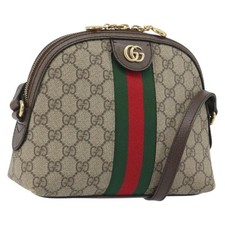 GUCCI GG Supreme Ophidia Sherry Line Borsa PVC Beige Oro 499621 Autore 194060