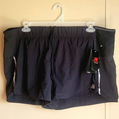 New Balance Dry Women's 2XL Impact Run 3 Inch Reflective Running Shorts Lined  