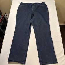 Gloria Vanderbilt Dark Blue Denim Women's Jeans, 5-Pocket, Size W36 X L31