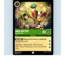 Mad Hatter 86/204 Disney Lorcana Trading Card Single