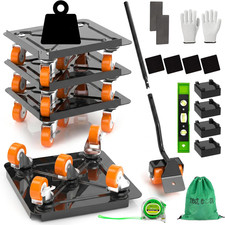 Heavy Duty Furniture Dolly 360 Rotate 5 Wheels 3000 Lbs Capacity 5.3X5.3 In