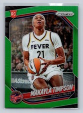 2025 Panini Prizm WNBA #14 Makayla Timpson Green Prizms