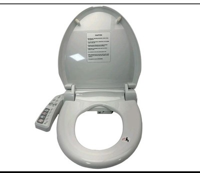 Bio Bidet BB-600S Electric Round Bidet Toilet Seat with Side Panel Controls New
