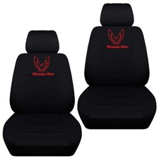 Fits 1993-2002 Pontiac Firebird Trans Am Black Car Seat Covers Wbird Design Fits 1993-2002 Pontiac Firebird Trans Am Black Car Seat Covers Wbird Design