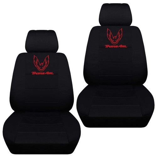 Fundas de asiento de auto negras para Pontiac Firebird Trans AM 1993-2002 con diseño de pájaro - Imagen 9 de 12