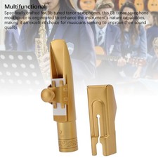 Saxophon Mundstück Messing Frosted Gold Plattiert Bb Tenorsaxophon Mundstück DON