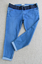 New Look Maternity Skinny Jeans size 20, Leg 29" or 27" Rolled up. BNWT. Blue.