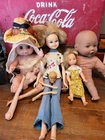 Lot OLD Vintage Creepy Scary Dolls Parts Halloween Spooky Props  Haunted House
