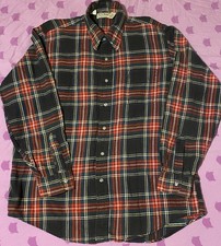 vintage ll bean flannel shirt usa made Size Large 100 Cotton