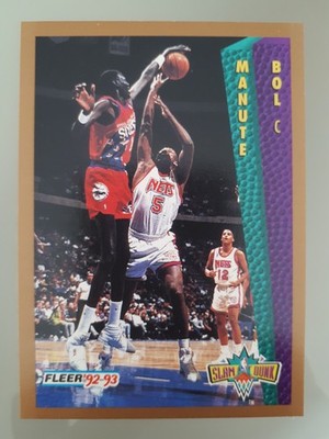 1992-93 Fleer Slam Dunk Manute Bol #285 76ers NBA Basketball