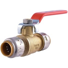 1/2" Push to Connect Ball Valve Brass PTC