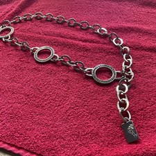 Gianni Versace Medusa Chain Belt, Silver in colour, Length 83.5cm. Women's Italy