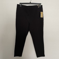 Michael Kors Super Skinny Ankle Pull-On Pants Women s Size XL Black Pants NEW