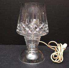 Waterford Crystal Lismore Hurricane Table Lamp Tapered Electric Large 11&rdquo; Tall