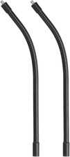 12" Gooseneck, 2 Pcs 1/4"-20 Female to Male Thread Metal Universal Hose Flexible