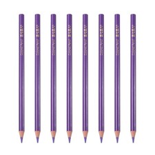 8PCS Colored Pencils Set, Wooden Oil Based Colored Drawing Pencil, Purple
