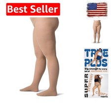 Plus Size Tights for Women 60D Soft Opaque Comfort Fit Pantyhose Black or...