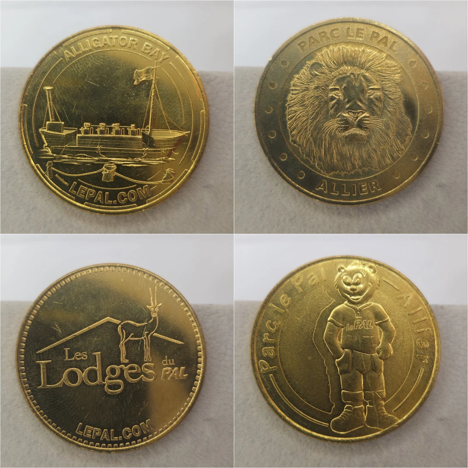 Allier 03 - Lot Jetons Touristiques Médailles Souvenirs Monnaie de Paris
