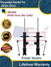 New Oe Front Struts Sway Bars For 2010-2012 Hyundai Santa Fe Lifetime Warranty