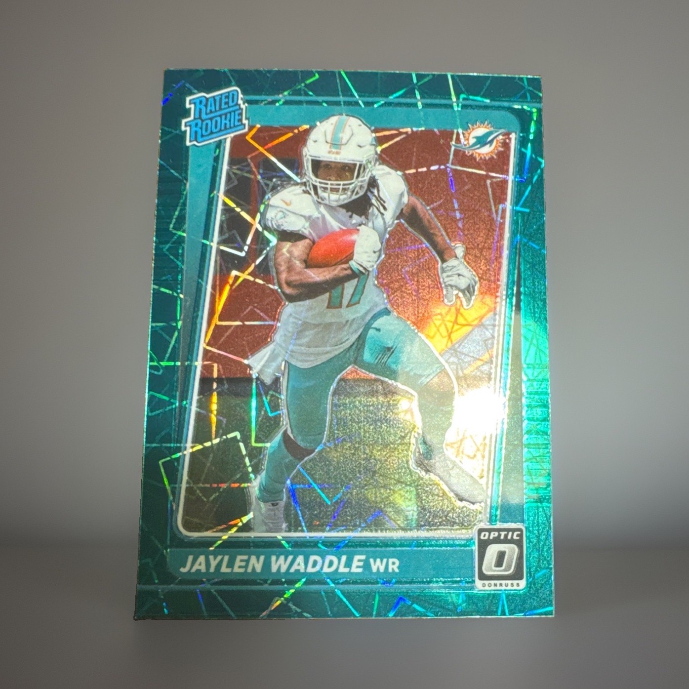 Panini Donruss Optic 2021 Jaylen Waddle Rated Rookie Green Velocity #208