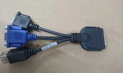 Cisco 37-1016-01 UCS KVM Dongle VGA Serial DB9 USB Server Cable Adapter-/