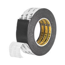 Camera Light Seal Foam Light Leak Proof Sponge 0.08" x 1.57" x 16.4ft Black