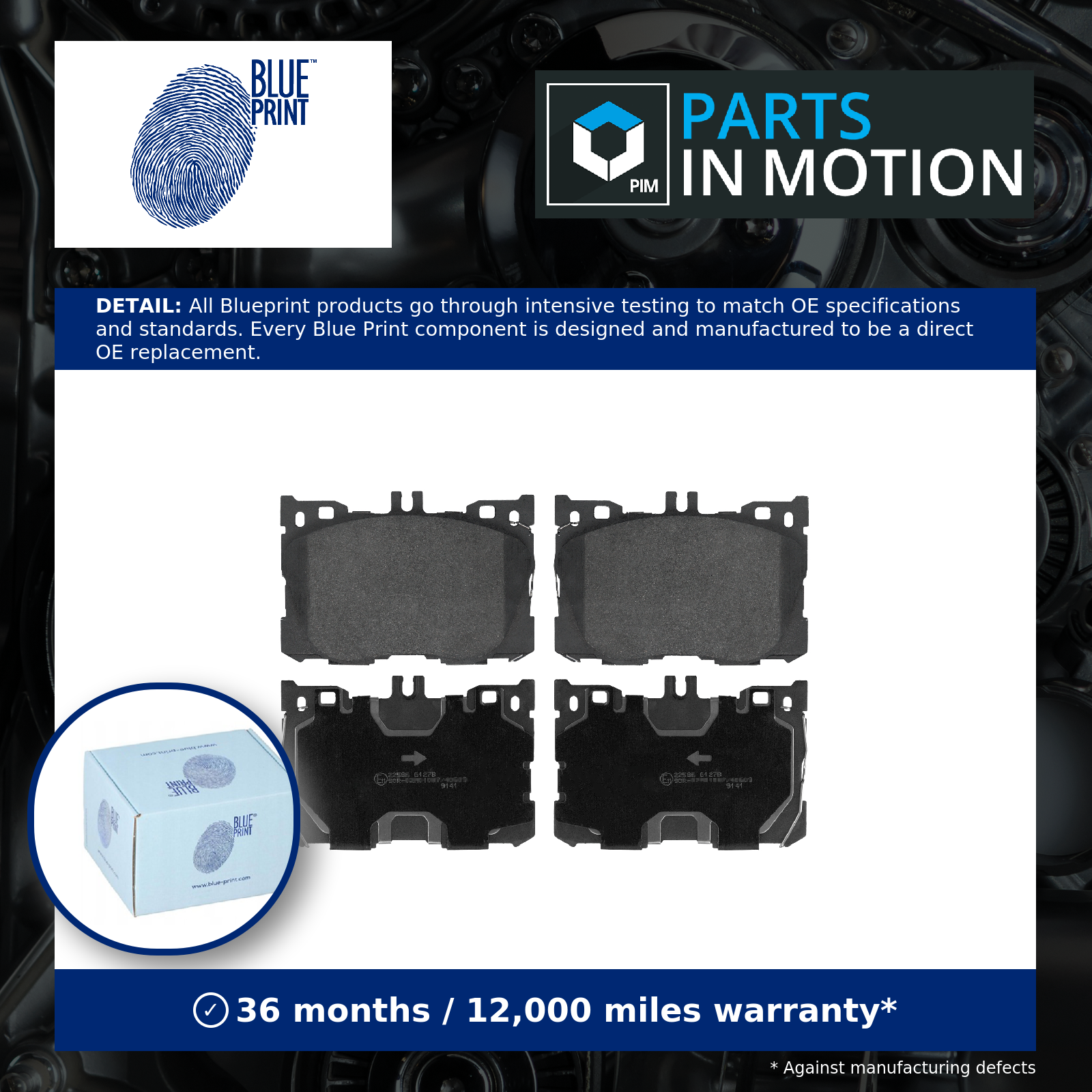 Brake Pads Set fits MERCEDES GLC220D C253, X253 2.0D Front 19 to 23 OM654.920 - Image 9