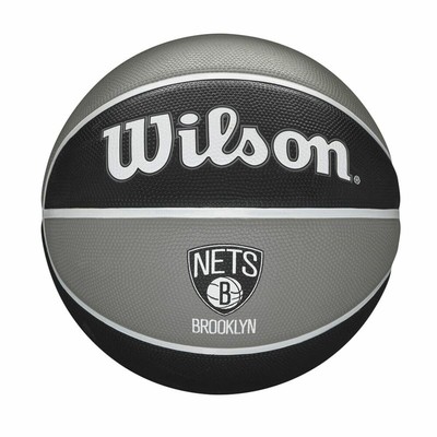 Basketball Wilson Nba Team Tribute Brooklyn Nets Schwarz Kautschuk Einheitsgr