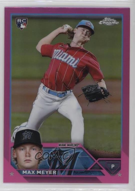 2023 Topps Chrome Pink Refractor Max Meyer #104 0to2